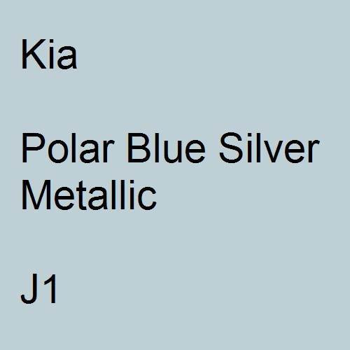 Kia, Polar Blue Silver Metallic, J1.